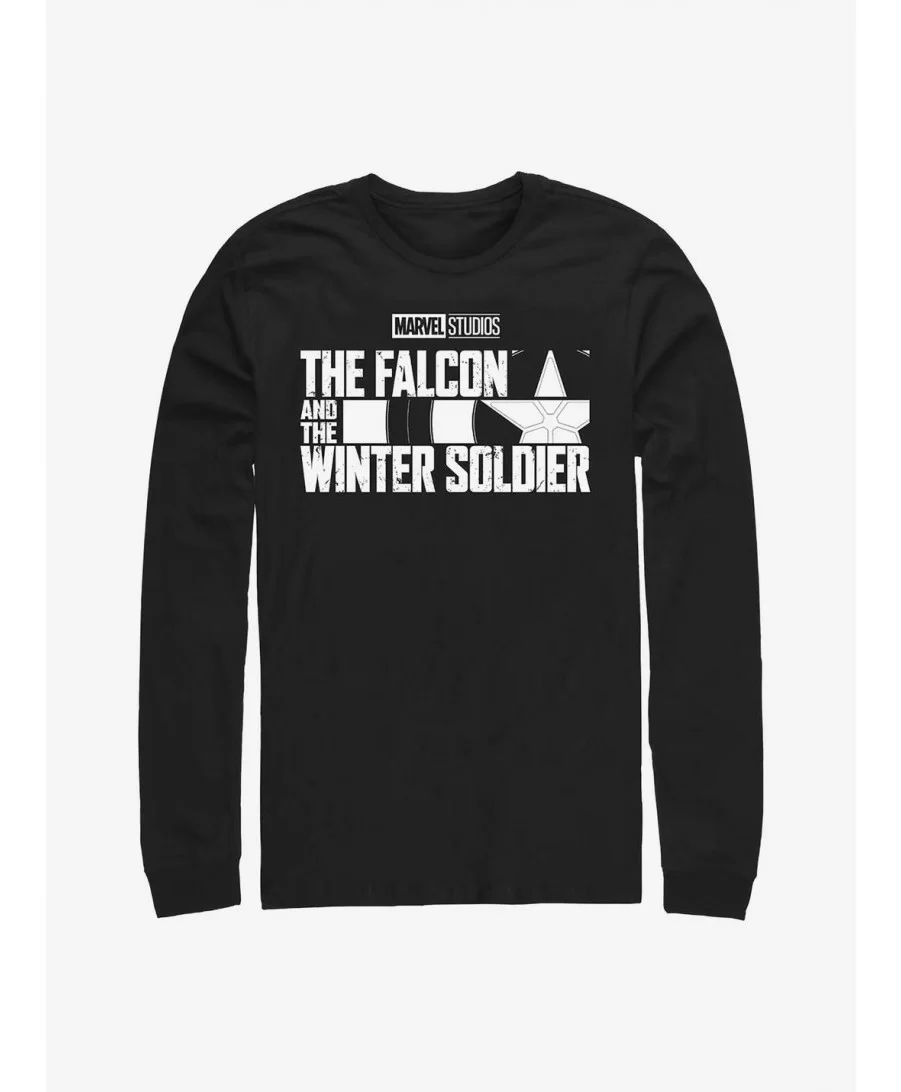 High Quality Marvel The Falcon And The Winter Soldier Logo Long-Sleeve T-Shirt $12.90 T-Shirts