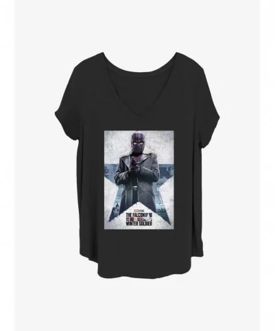 Absolute Discount Marvel The Falcon and the Winter Soldier Zemo Poster Girls T-Shirt Plus Size $10.87 T-Shirts