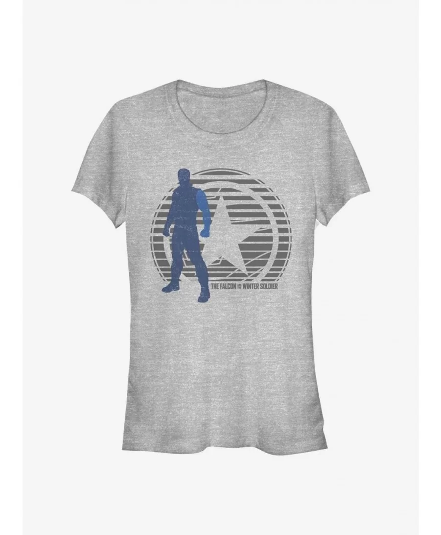 Value Item Marvel The Falcon And The Winter Soldier Winter Soldier Lockup Girls T-Shirt $6.31 T-Shirts