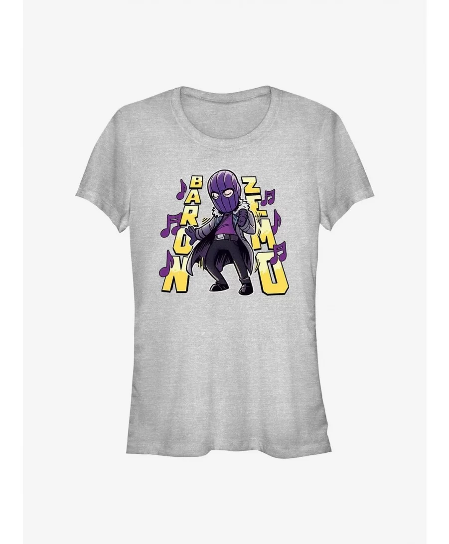 Unique Marvel The Falcon And The Winter Soldier Baron Zemo Cartoon Girls T-Shirt $5.18 T-Shirts