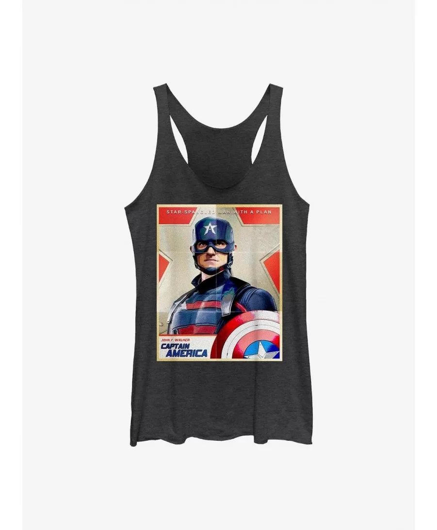 Best Deal Marvel The Falcon And The Winter Soldier Inspired By Cap Girls Tank $7.87 Tanks