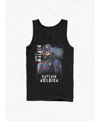 Flash Deal Marvel The Falcon And The Winter Soldier Captain America John F. Walker Tank $9.36 Tanks