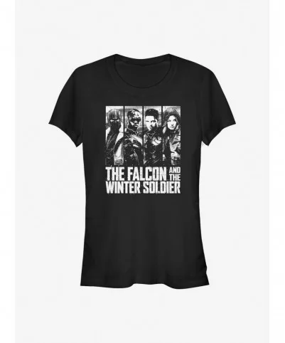 Premium Marvel The Falcon And The Winter Soldier Characters Girls T-Shirt $5.66 T-Shirts