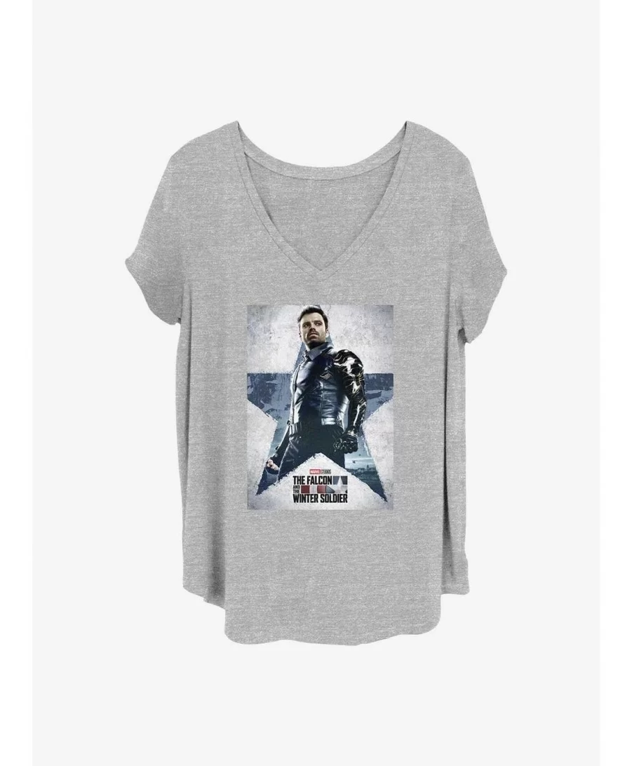 Pre-sale Discount Marvel The Falcon and the Winter Soldier WS Poster Girls T-Shirt Plus Size $9.25 T-Shirts