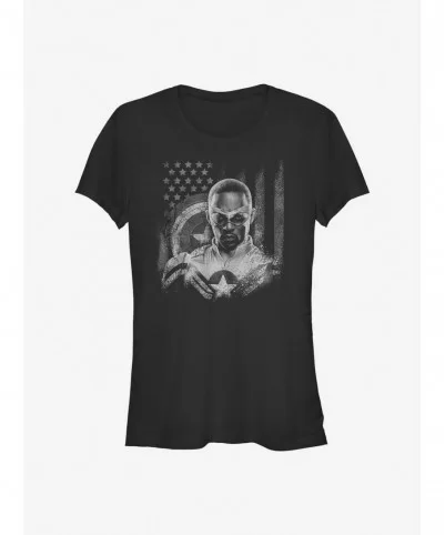 Value Item Marvel The Falcon And The Winter Soldier Fighting Falcon Girls T-Shirt $5.66 T-Shirts