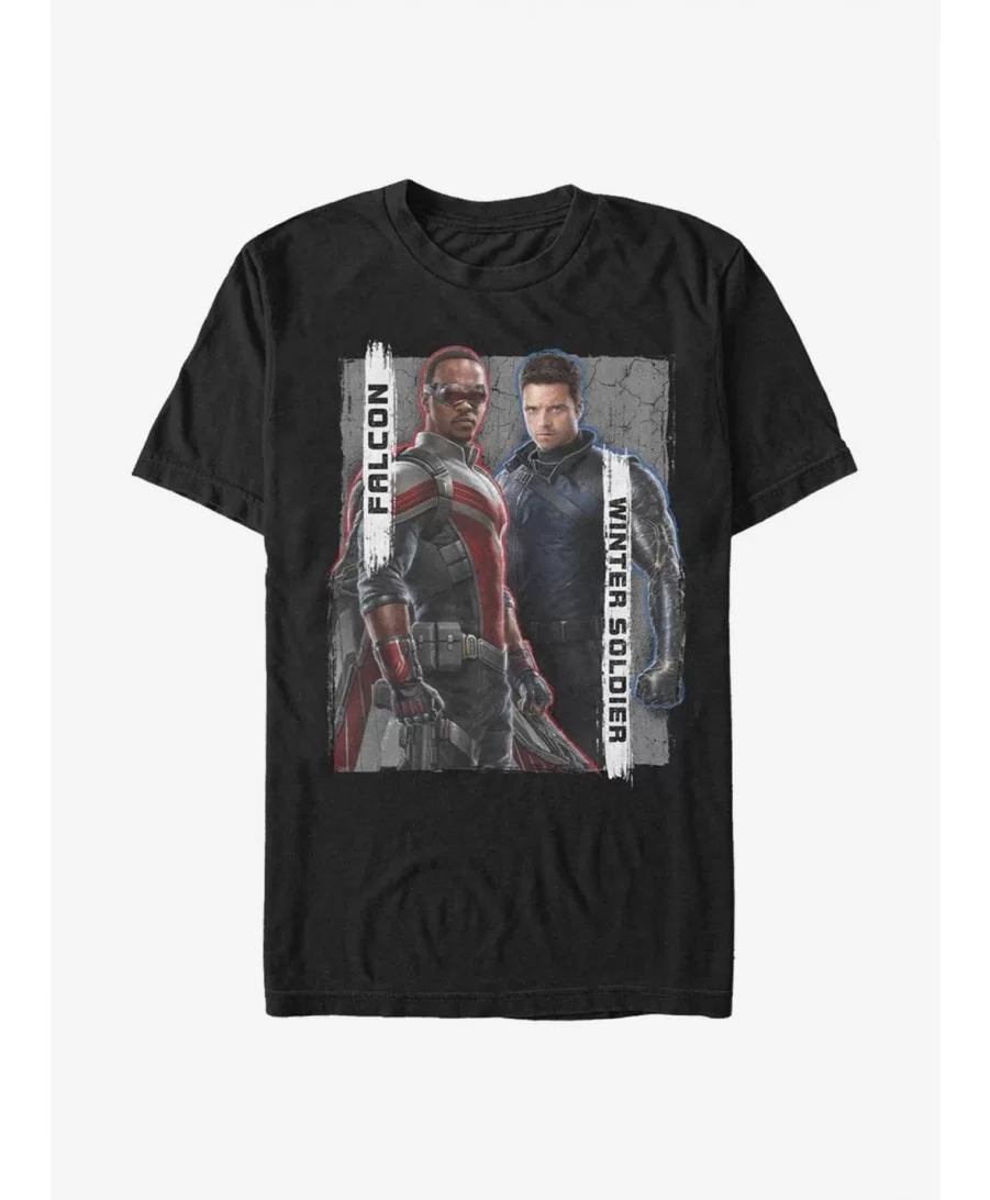 Trendy Marvel The Falcon And The Winter Soldier New Team T-Shirt $4.97 T-Shirts