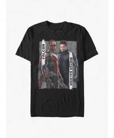 Trendy Marvel The Falcon And The Winter Soldier New Team T-Shirt $4.97 T-Shirts