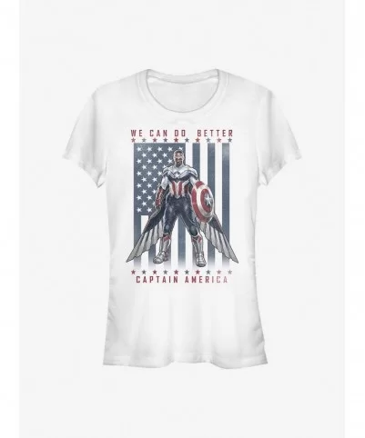 Limited-time Offer Marvel The Falcon And The Winter Soldier Falcon Do Better Girls T-Shirt $7.77 T-Shirts