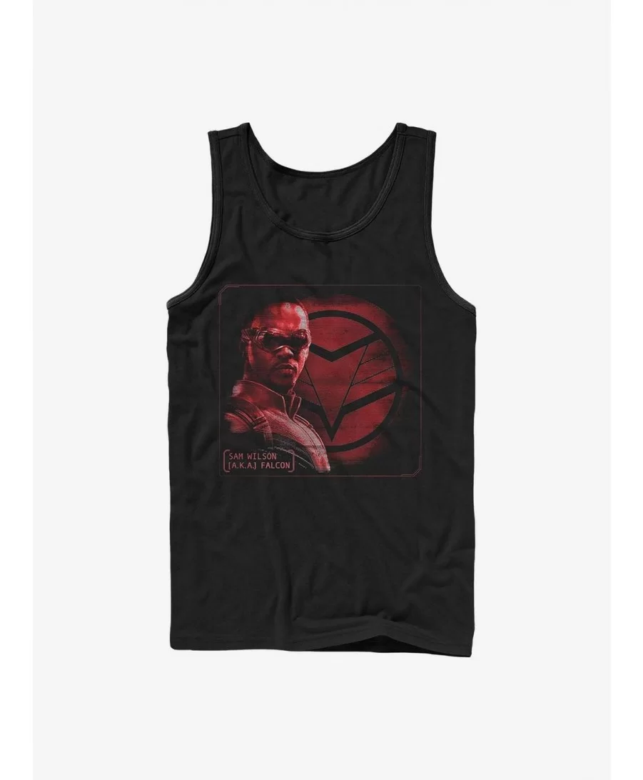 Fashion Marvel The Falcon And The Winter Soldier Falcon Profile Tank $7.57 Tanks