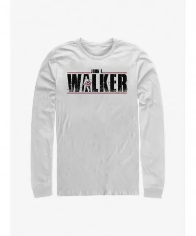 Bestselling Marvel The Falcon And The Winter Soldier Walker Logo Painted Long-Sleeve T-Shirt $11.05 T-Shirts