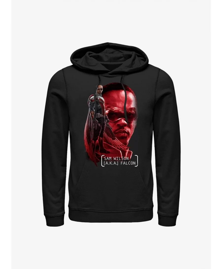 Big Sale Marvel The Falcon And The Winter Soldier Sam A.K.A Falcon Hoodie $14.37 Hoodies