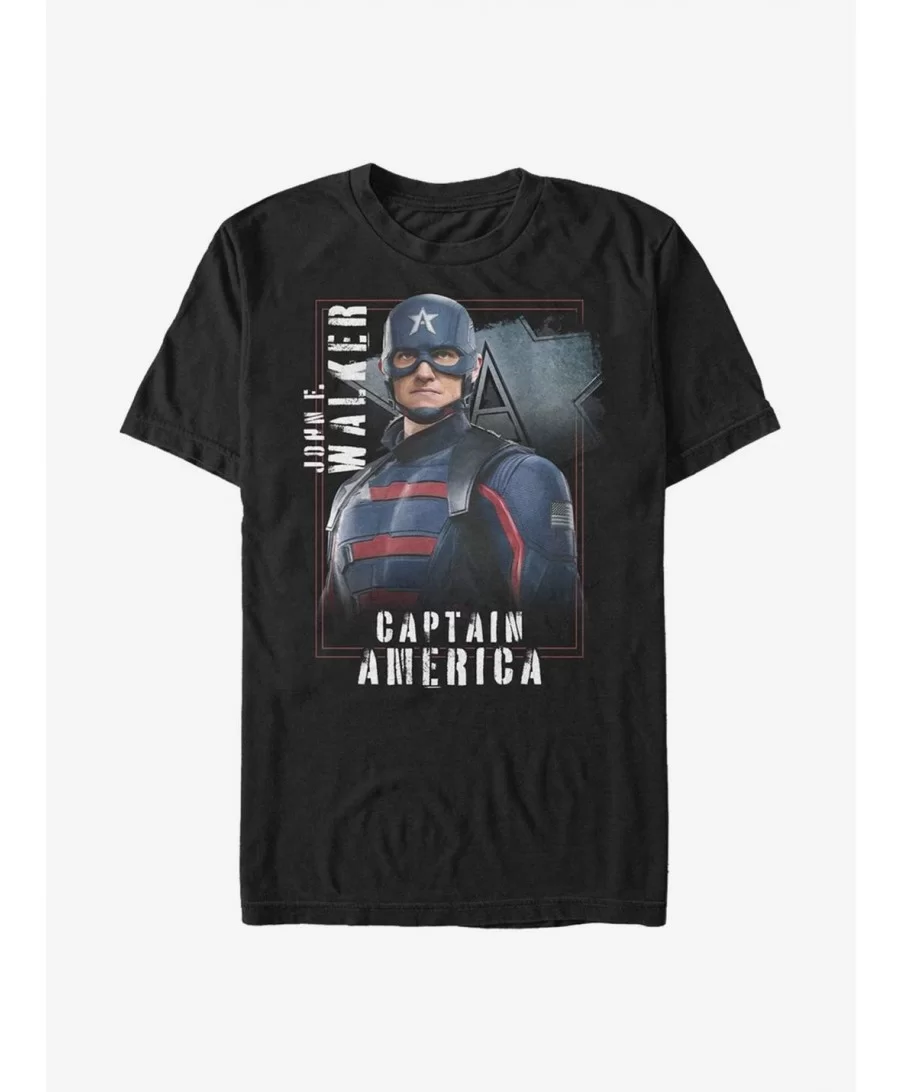 Limited Time Special Marvel The Falcon And The Winter Soldier Captain America T-Shirt $7.77 T-Shirts