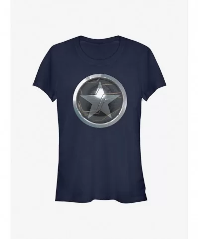 Huge Discount Marvel The Falcon And The Winter Soldier Logo Girls T-Shirt $5.34 T-Shirts