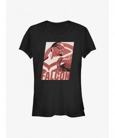 Cheap Sale Marvel The Falcon And The Winter Soldier Falcon Poster Girls T-Shirt $5.66 T-Shirts