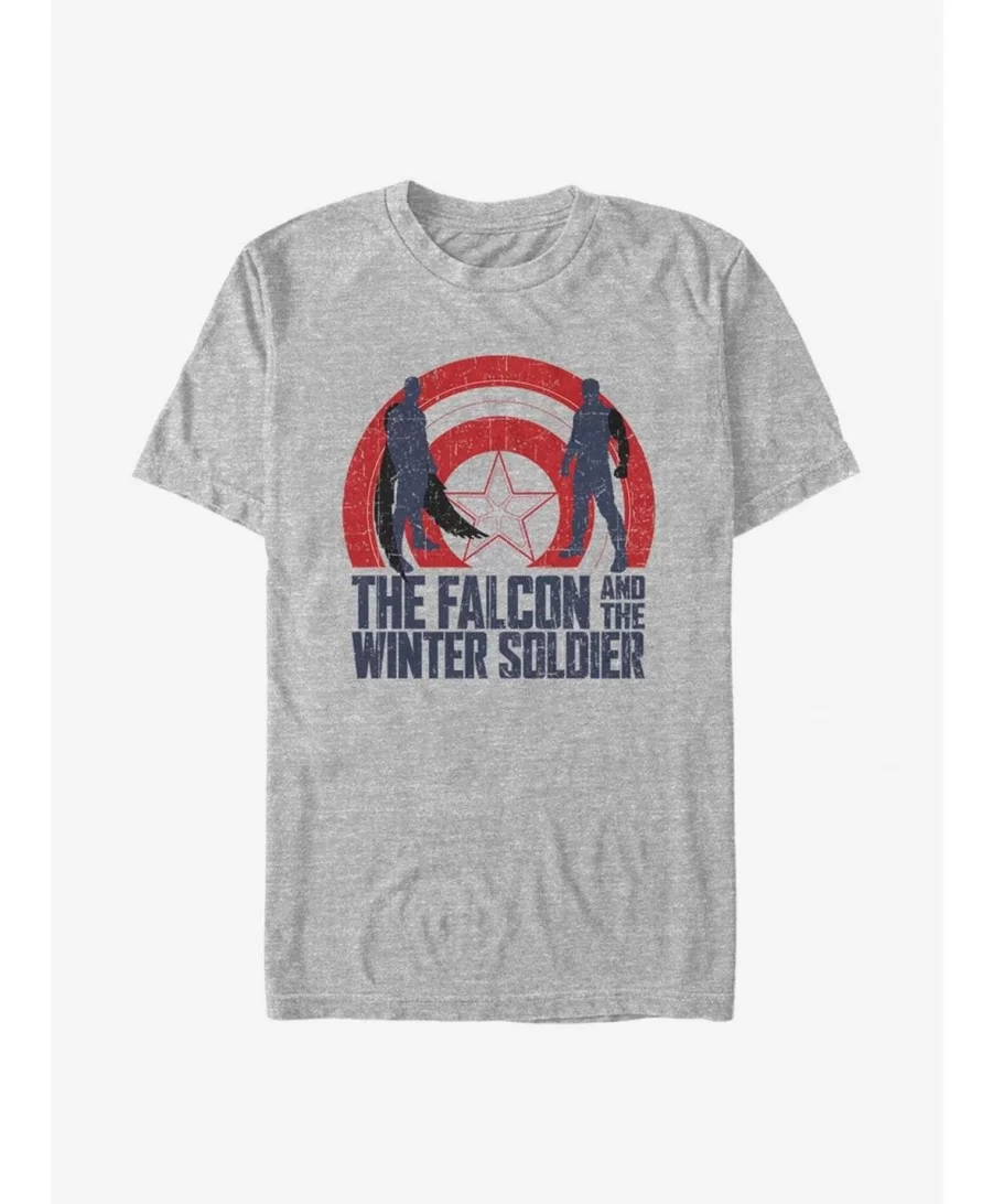 High Quality Marvel The Falcon And The Winter Soldier Shield Sun T-Shirt $5.75 T-Shirts