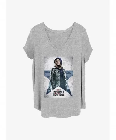 Bestselling Marvel The Falcon and the Winter Soldier Carter Poster Girls T-Shirt Plus Size $8.09 T-Shirts