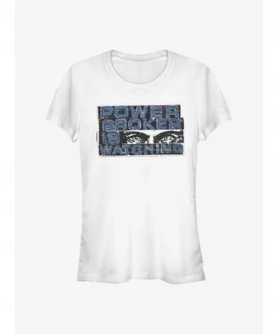 Unique Marvel The Falcon And The Winter Soldier Power Broker Eyes Girls T-Shirt $6.80 T-Shirts